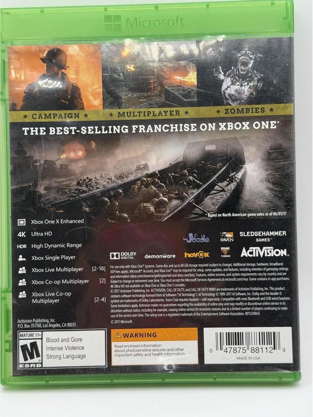 Call of Duty: WWII - Microsoft Xbox One - Picture 2 of 4